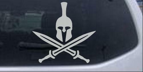Spartan Helmet and Swords Car or Truck Window Laptop Decal Sticker - Bild 8 von 32