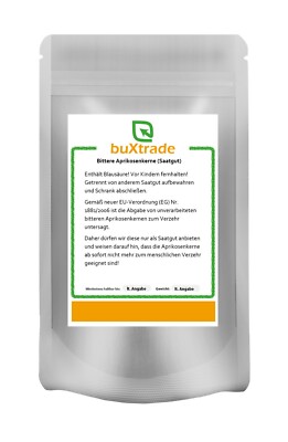 250g | Bittere Aprikosenkerne (Saatgut) | unbehandelt | Kerne | B17