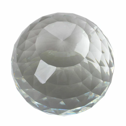Clear Cut Crystal Sphere 50-200MM Faceted Gazing Ball Prisms Suncatcher Home - Picture 5 of 6