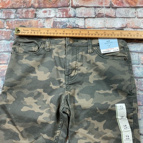 Cat & Jack Pants Youth 12 Slim Camouflage Jeans Adjustable Waist Stretch Boys - Picture 9 of 15