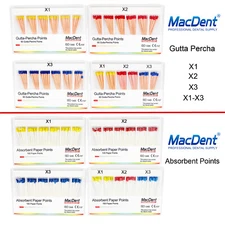 Dental Obturation Next Gutta Percha /Absorbent Points Endo Root Canal X1-X3 LD