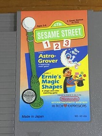 Sesame Street 123 NES Nintendo Entertainment System, Game Cartridge Only 1985 