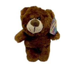 NWT Kellytoy Beanpals Brown Bear 2017 6 Plush Stuffed Animal Toy