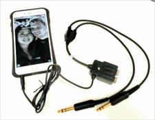 Avcomm 2021 Cellphone Adapter Avcomm Headsets iPhone & Cell Phones w/3.5mm plug