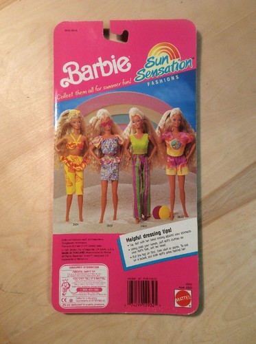 1991 Barbie Sun Sensation Hot Summer Outfit #2932 - Blue Frisbee - NRFB Mattel - Bild 8 von 12