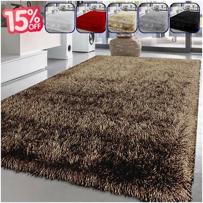 D & T FURNISHING Alfombras mullidas alfombra grande peluda dormitorio sala antideslizante alfombra suave alfombra piso