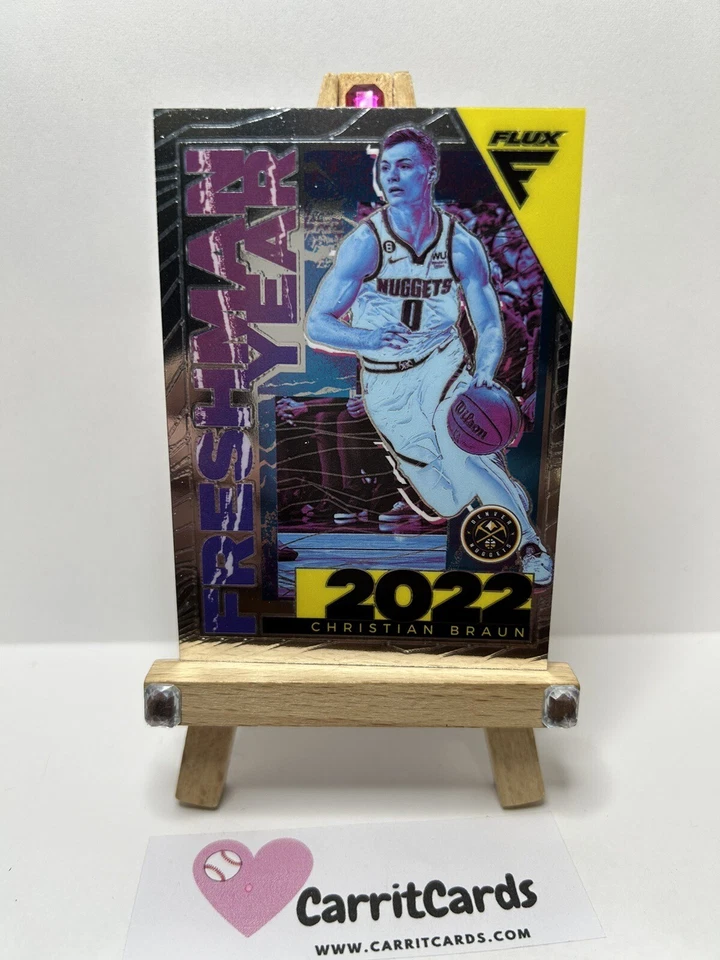 CHRISTIAN BRAUN 2022-23 Panini Flux Freshman Year #15 Denver Nuggets - Image 2 of 4