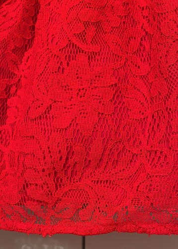 Laura Ashley Red Bow Lace Birthday Princess Petticoat Fluffy Girl’s Dress 6X - Picture 8 of 12