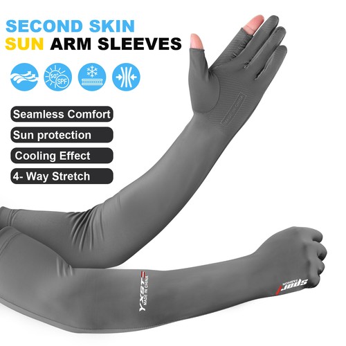 1 Pairs Cooling Arm Sleeves Cover UV Sun Protection Sports Outdoor For Men Women - Picture 25 of 45