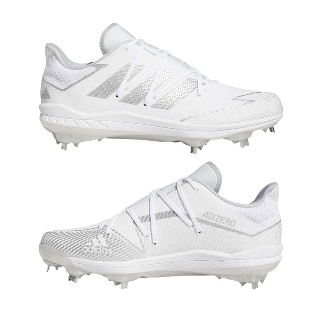 all white adidas baseball cleats