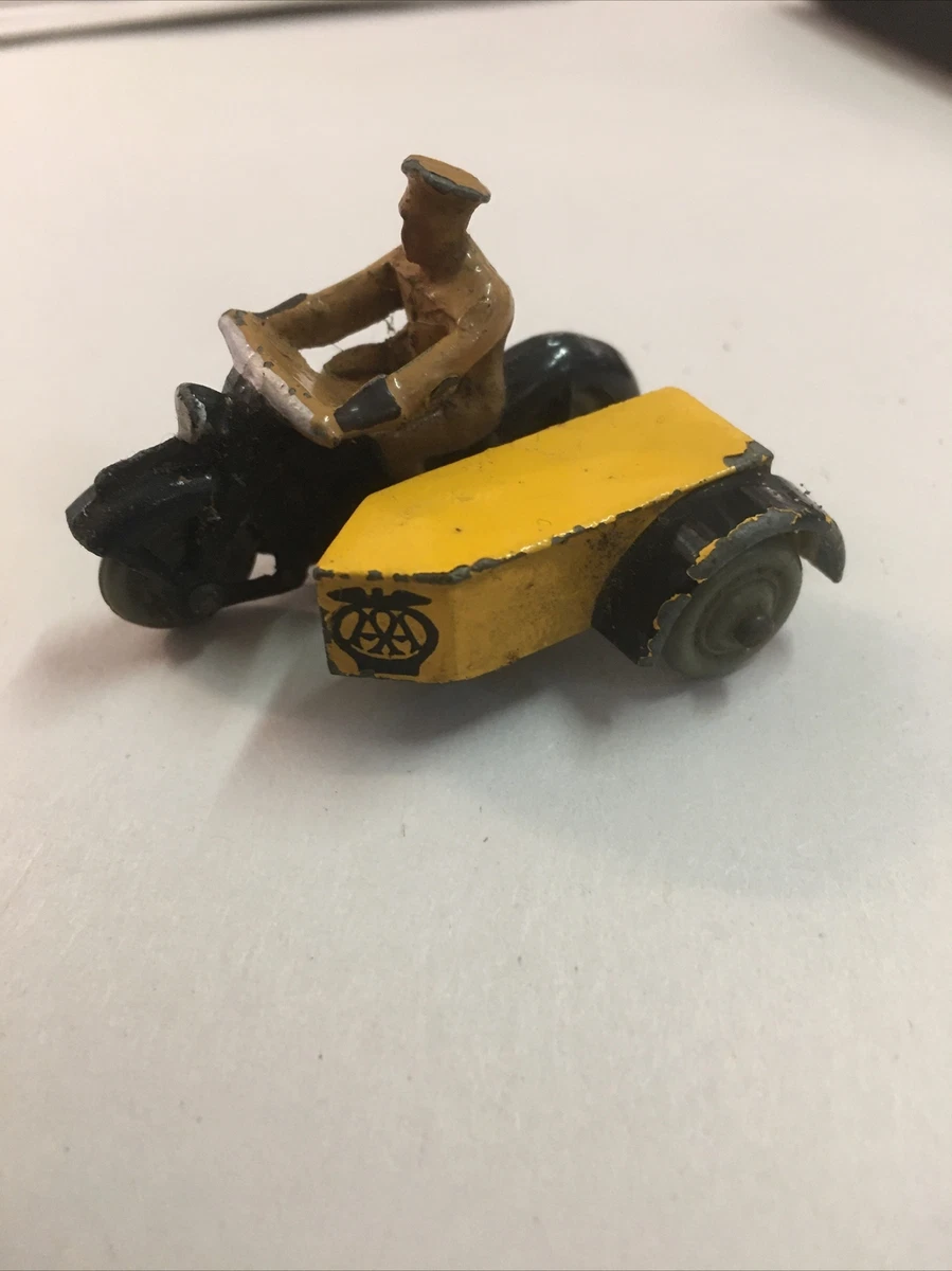 Dinky Toys Moto Sidecar – Pièce De Collection Vintage – Sans Boîte, état D’usage