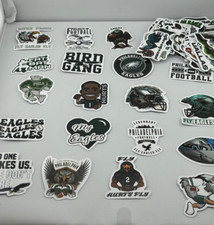 PHILADELPHIA EAGLES Football Sticker Assortment - 104 Sticker Pack - New