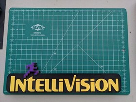 INTELLIVISION Video Game Shelf Display 3D printed logo sign with Running Man