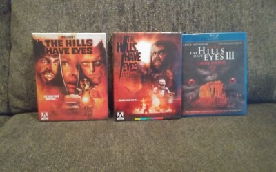 THE HILLS HAVE EYES (1,2,3) BLU RAY W/SLIPBOX LOT(Arrow,Code Red) BRAND NEW