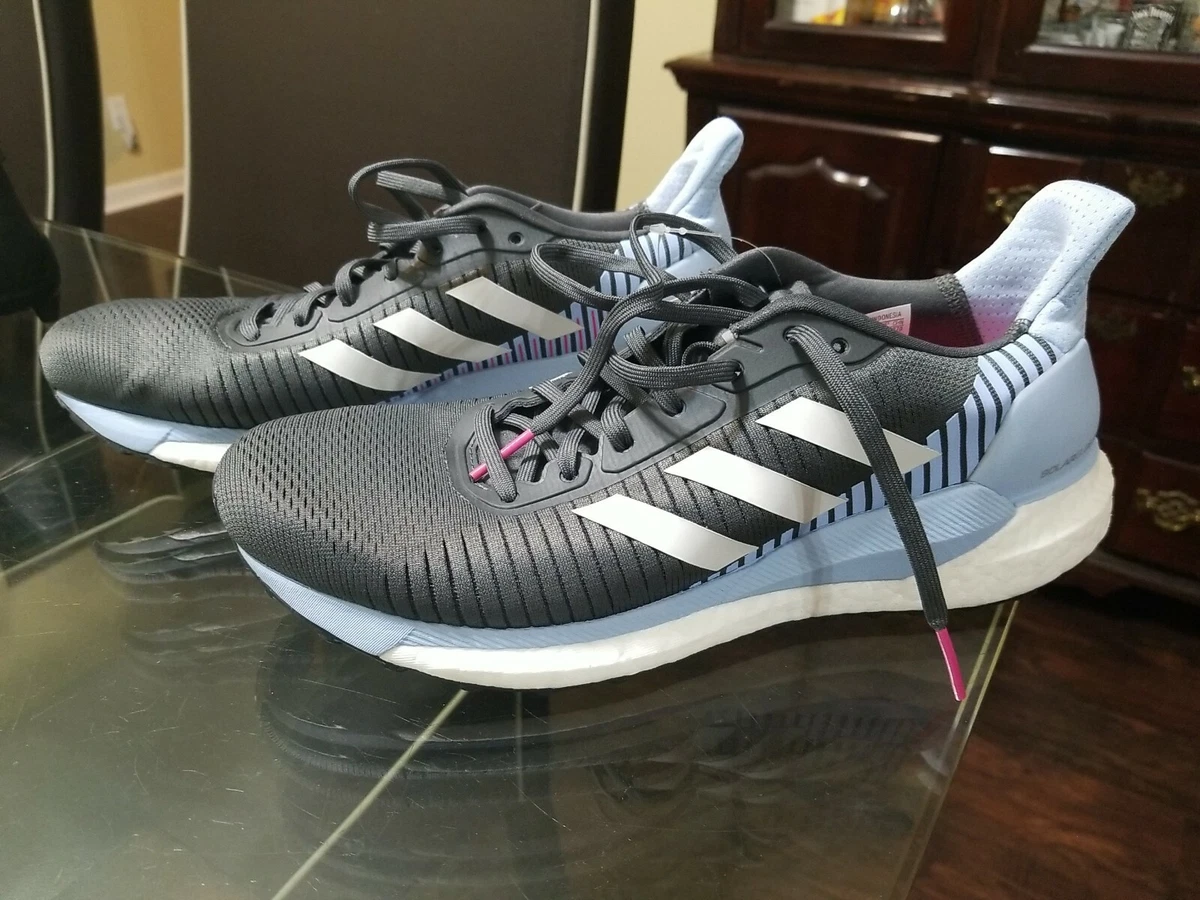 Hinder Verhandeling spannend Womens Adidas Solar Glide St 19 Grey/Blue Running Shoes Stability G28040  Size 11 | eBay