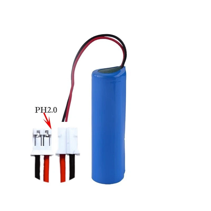 3.7V Rechargeable Battery 1200-3200 mAh Cell Emergency Lighting With Plug PH 2.0 - Image 4 of 4