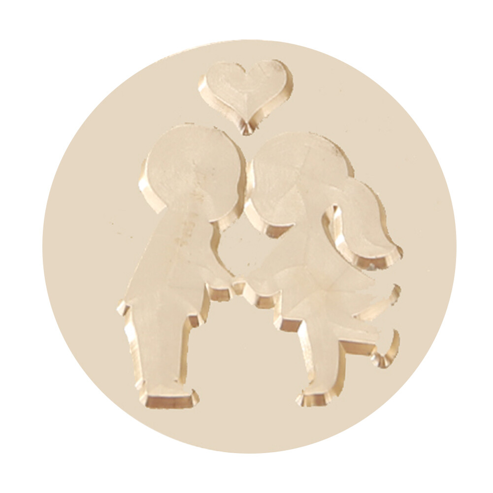 HUAJINGKEJI Siegelkopf Fotorahmen - Messing Stempel Für Briefe & Einladungen