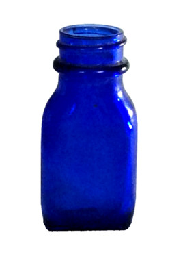ANTIQUE COLBALT BLUE GLASS BOTTLE BROMO-SELTZER BOTTLE -EMERSON DRUG COMPANY