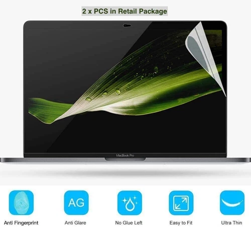 2xClear Screen Protector Guard Skin for MacBook Pro 13" TouchBar A1706/A1708