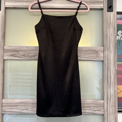 Retro 90s Altar'd State Satin Little Black Dress Women's Size S | eBay