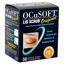 Eyelid Cleanser Ocusoft Lid Scrub, 30 per box - Concern: Irritated Eyes..