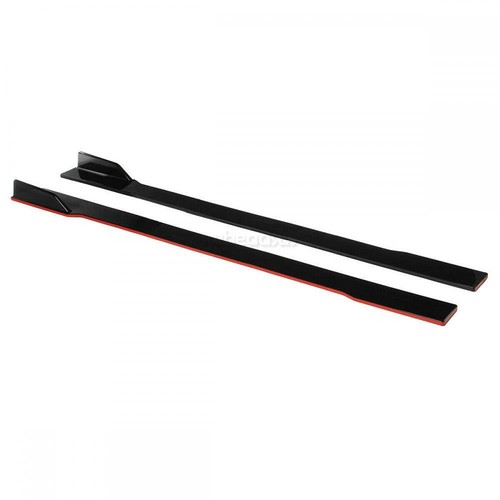 Red For 15-21 Dodge Charger RT R/T SRT SXT Side Skirts Extension Rocker Splitter - Picture 3 of 11