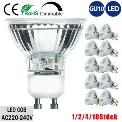 LED Leuchtmittel GU10 Energiespar-Lampe 5 Watt Glühbirne Lampe warmweiß Spots DE