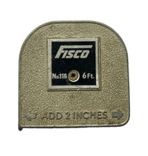 VINTAGE RETRO FISCO NO.116 IMPERIAL STEEL 6FT TAPE MEASURE