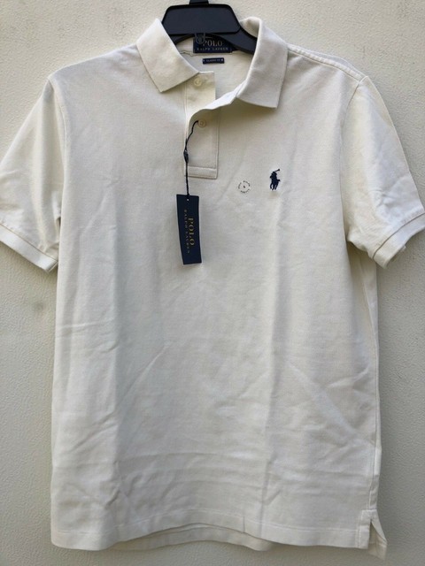 cream ralph lauren polo shirt