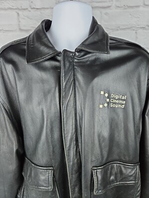 LINEAGE レザージャケット ブルゾン M vintage US Vtg Mac Murray of California Columbia Pictures Black Leather