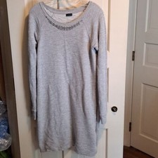 Paraphrase Rhinestone Sweater Dress - M