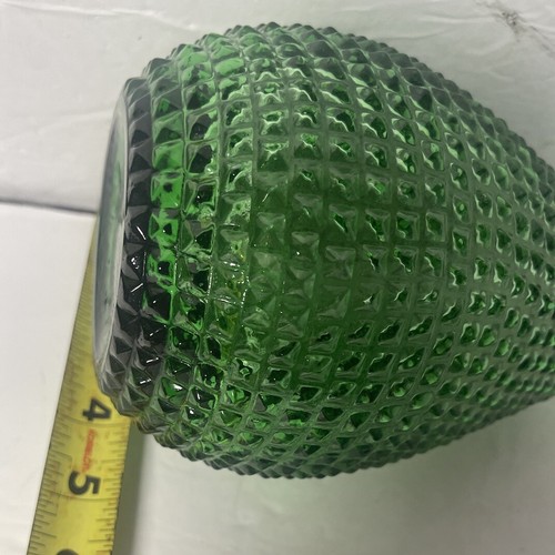 Empoli Genie Flasche Dekanter Grün Hobnail Glas MCM Stopfen Italien - Bild 10 von 13