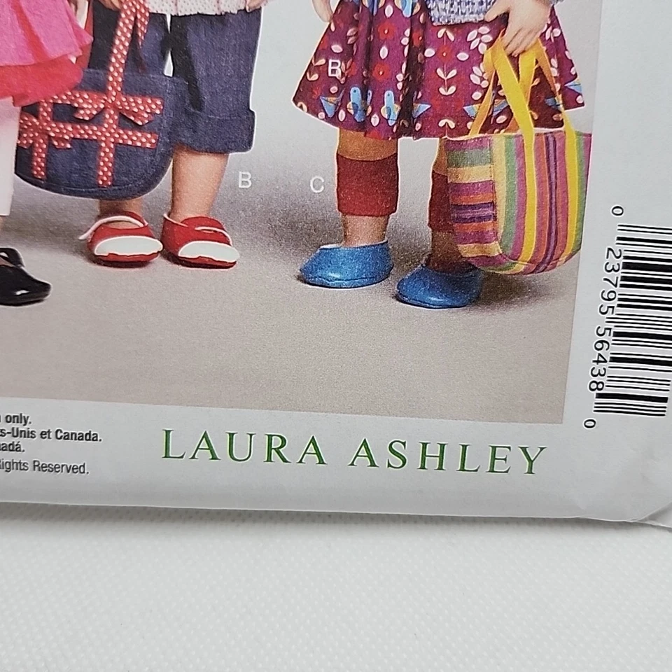 McCall's Crafts 6764 Laura Ashley Outfits 18" Doll Clothes Sewing Pattern Uncut - Image 4 of 4
