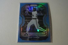 2021 Panini Prizm Tier II Carolina Blue Refractor Rod Carew #99