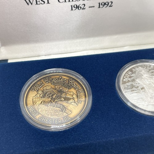 Set monete 30° anniversario West Chester Coin Club 1962-1992 Santa Maria - Foto 3 di 7