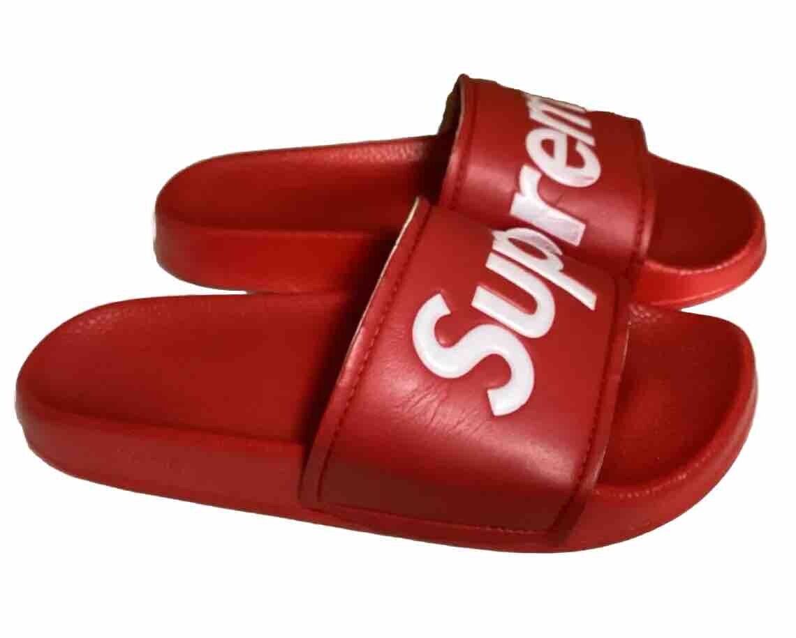 Supreme Slides Sandals Black Authentic Size 7 SS14 2014 Supreme Slides Sandals Black Authentic Size 7 SS14 2014