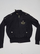 C Coogi Couture Full Zip Eagle Rhinestone Blue Jacket Size Women's Medium