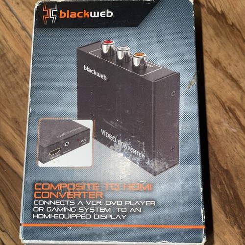 BlackWeb Composite A/V To HDMI Converter w/ A/V Cable