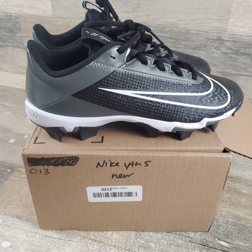 Nike Vapor Edge Shark 2 Shoes Kids Mens Sz 5 Black Gray Lace-Up Football Cleats - Picture 12 of 12