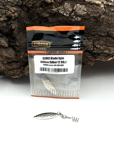 Camo Blade Spin Willow Silber 5,8cm Srew Spinnerblatt 3,2cm 2 Stück NEW OVP - Picture 1 of 2