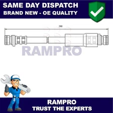 Rampro Rear Brake Hose Fits Rover 25 45 200 Streetwise Commerce MG ZR ZS Express