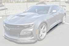 T6 Style CARBON FIBER Side Skirts Rocker Panel Pair For 16-Up Camaro SS & RS