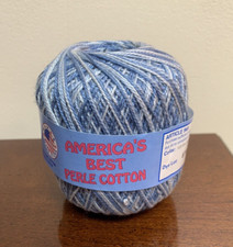 America  s Best Perle Cotton Crochet Thread 230 Yards Size 5 Blue 123 Blueberry