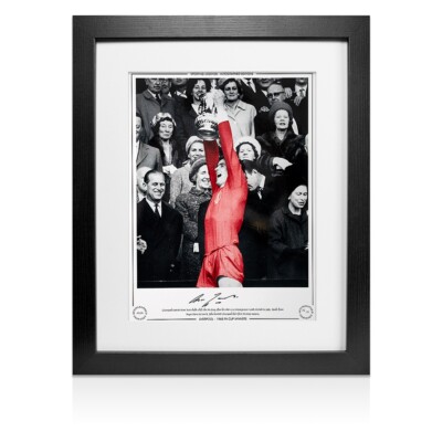 Framed Ron Yeats Signed Liverpool Photo - 1965 FA Cup Winner Autograph ...