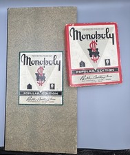 Vintage Monopoly Board Game 1952 and Game Pieces
