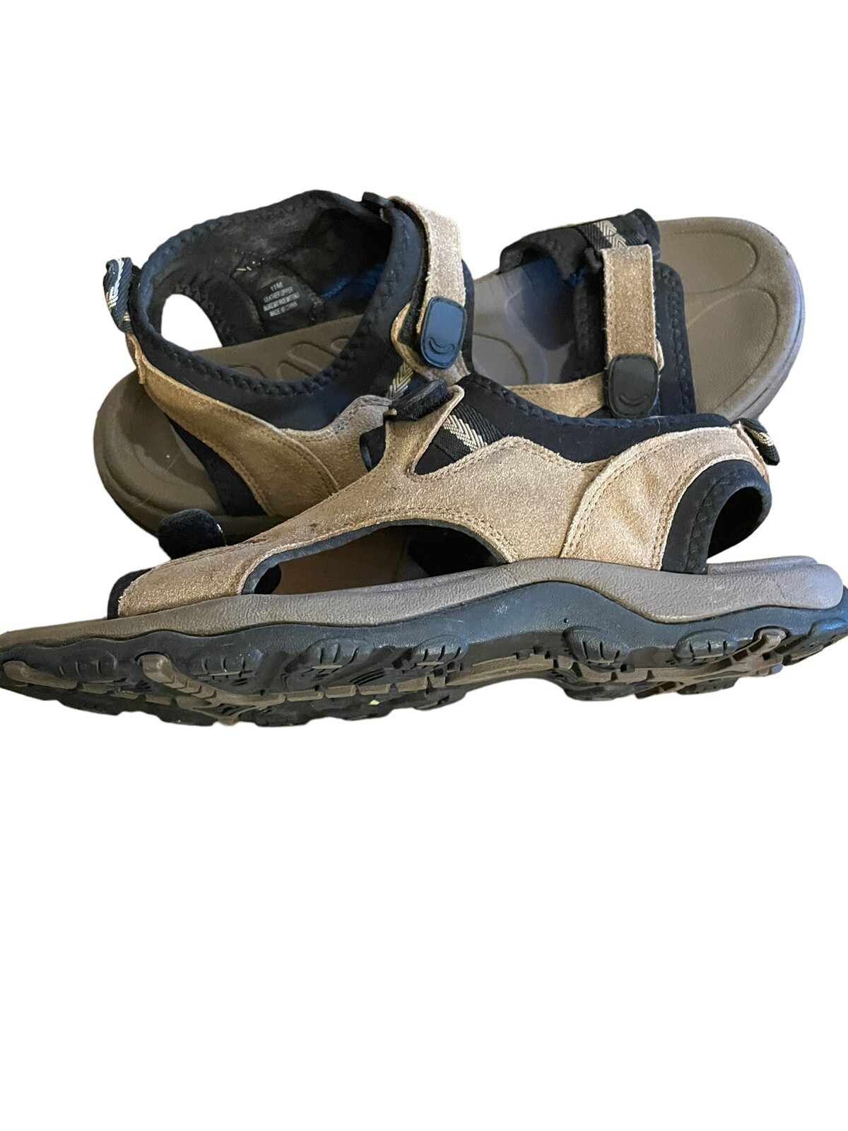 Redhead Men’s River Shoes Cow Suede Leather Sandals Adjustable Sz 10 M