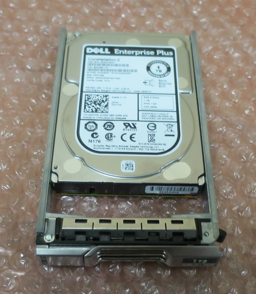 NEW Dell EqualLogic 1TB SAS 6GBp/s 7.2k 2.5" HDD Hard Drive part number VXTPX - Image 3 of 4