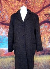 Betty Barclay wool Coat 12 black wool blend button up Jacket. UK women's size 12