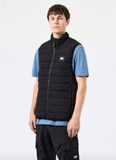 Weekend Offender Gacha Padded Gilet Black Vest Woven Nylon parachute DWR