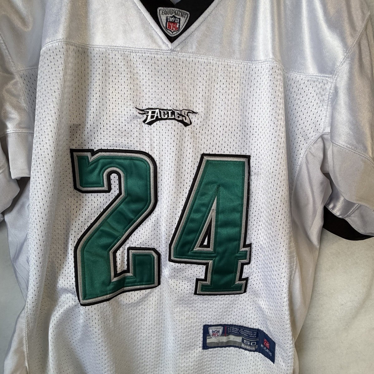 Philadelphia Eagles #24 Nnamdi Asomugha Sz 50 On Field Jersey NFL